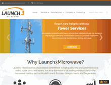 Tablet Screenshot of launch3microwave.com